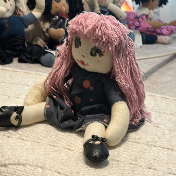 Charming Pink-Haired Rag Doll - Picture 3 of 6